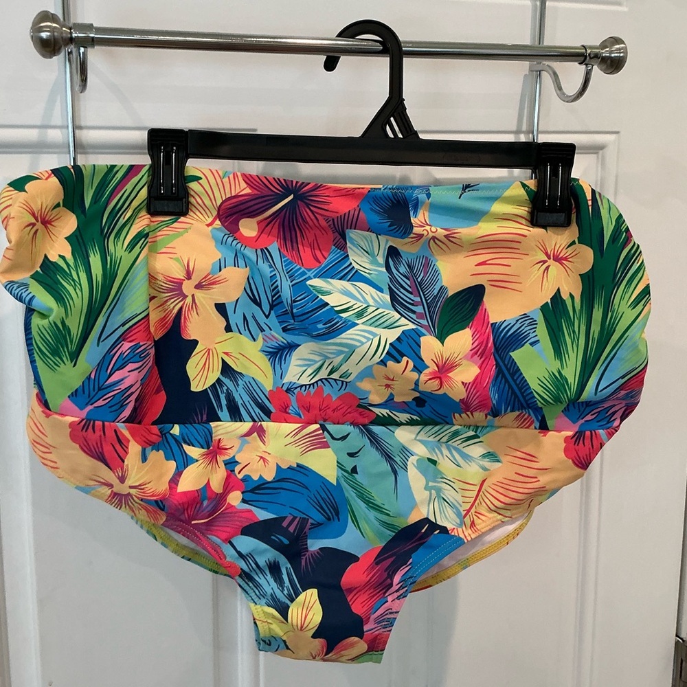 Tropical Floral Maternity Bikini Bottom